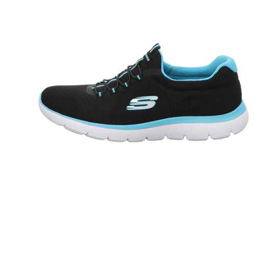 Skechers Damen Slipper Summits in schwarz