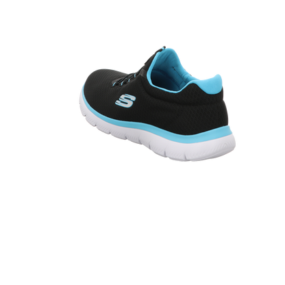Skechers Damen Slipper Summits in schwarz