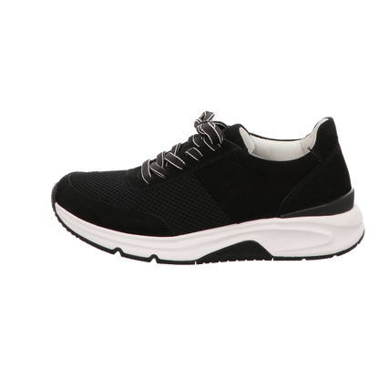 Gabor Damen Schnürschuh bequem Rolling Soft in schwarz