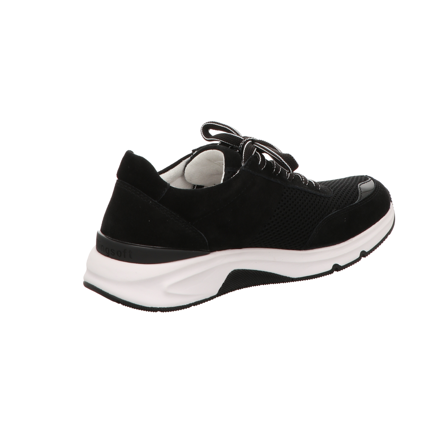 Gabor Damen Schnürschuh bequem Rolling Soft in schwarz