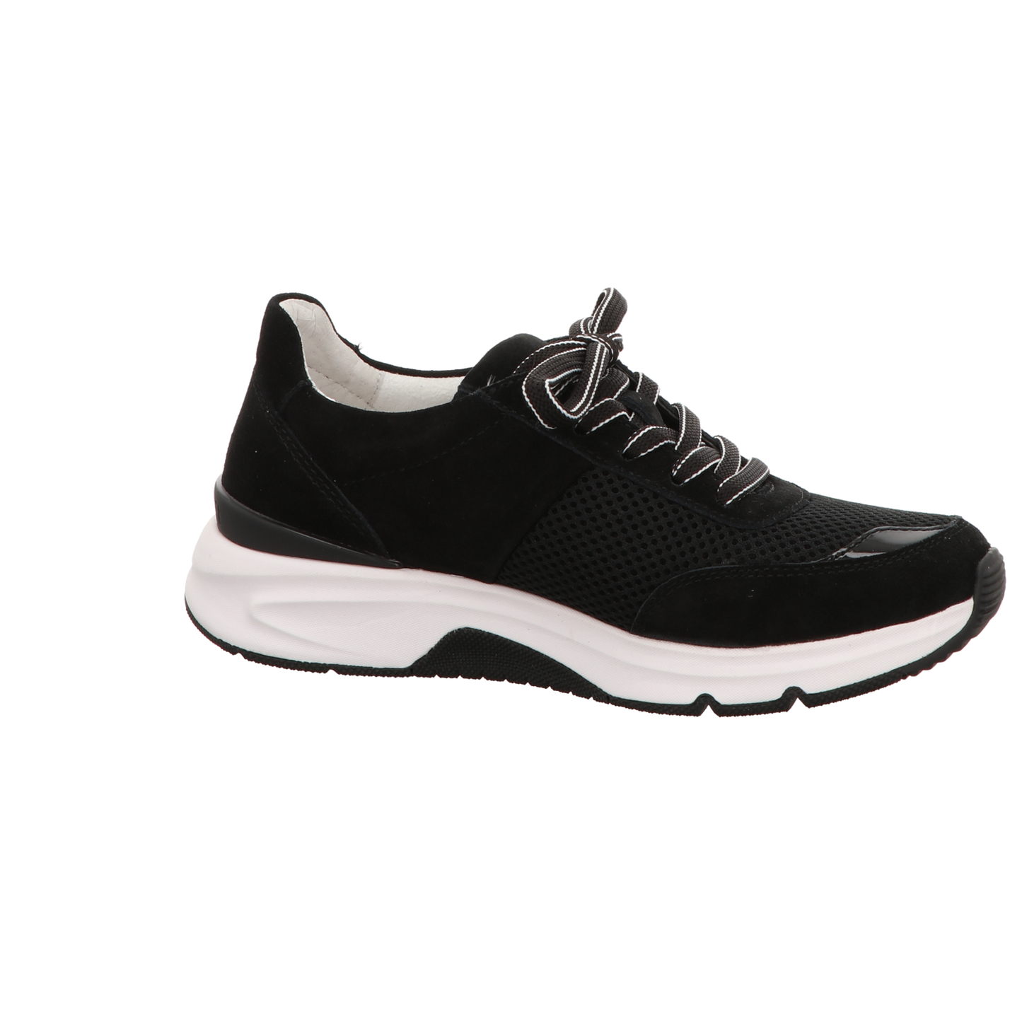 Gabor Damen Schnürschuh bequem Rolling Soft in schwarz