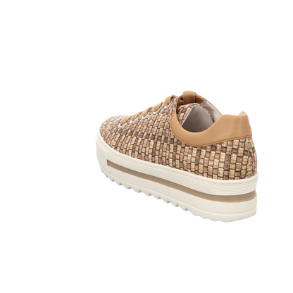 Gabor Damen Schnürschuh  in beige