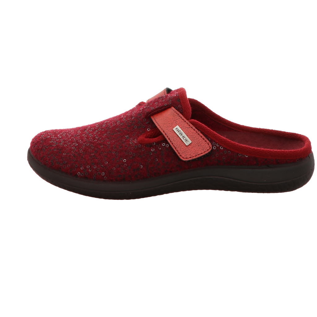 Rohde Damen Pantoffel Bari in rot