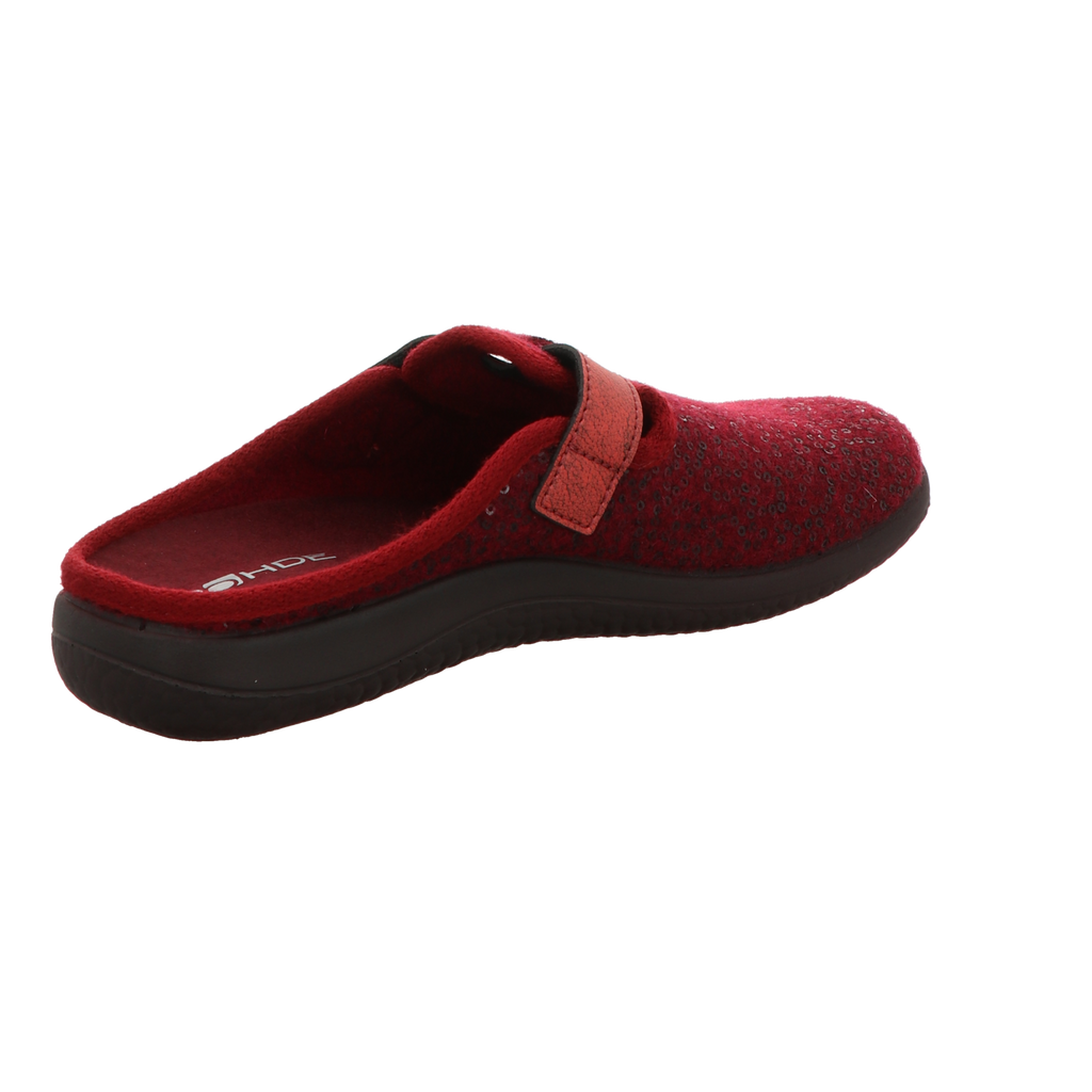 Rohde Damen Pantoffel Bari in rot