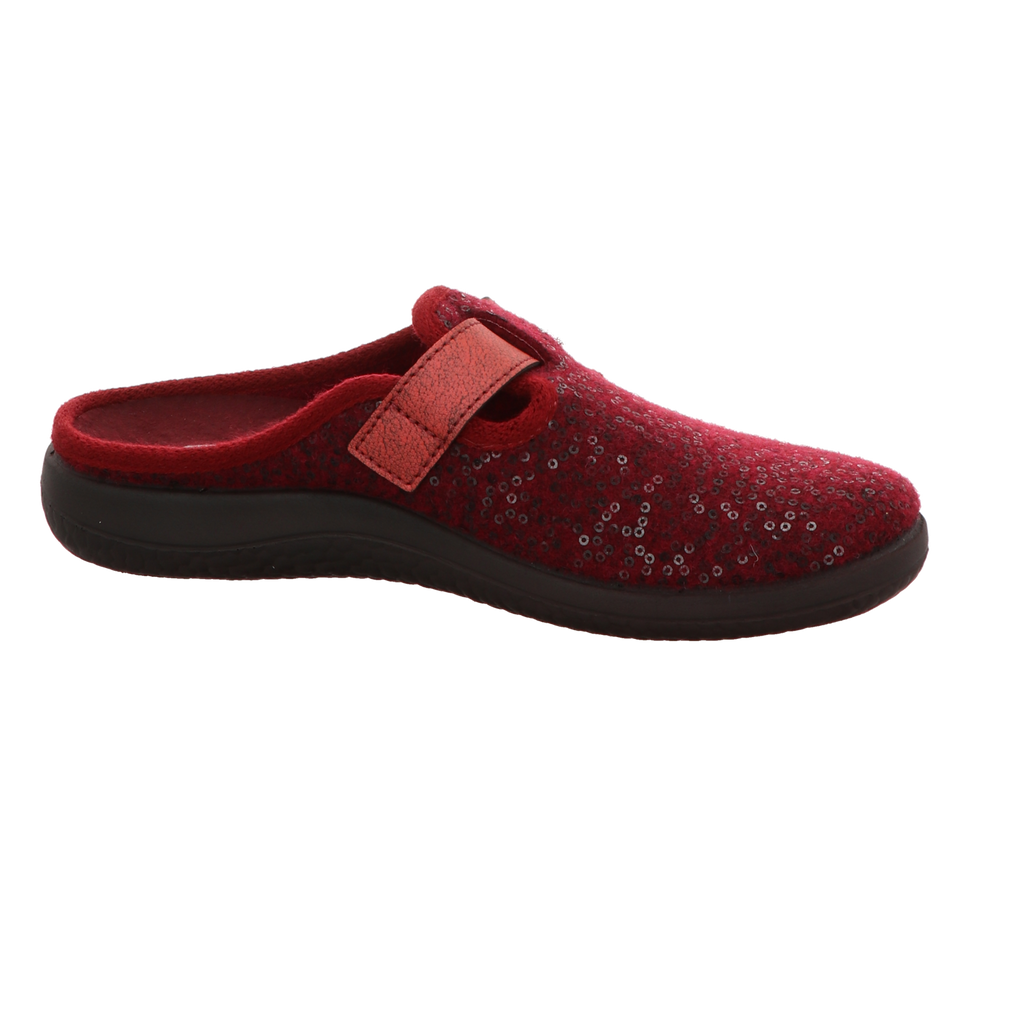Rohde Damen Pantoffel Bari in rot
