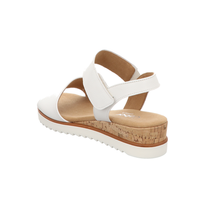 Gabor Damen Sandalette Genua in weiss