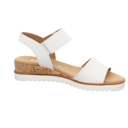 Gabor Damen Sandalette Genua in weiss
