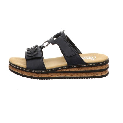 Rieker Damen Pantolette  in blau