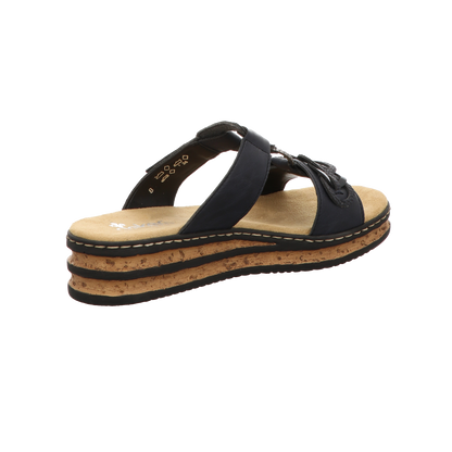 Rieker Damen Pantolette  in blau