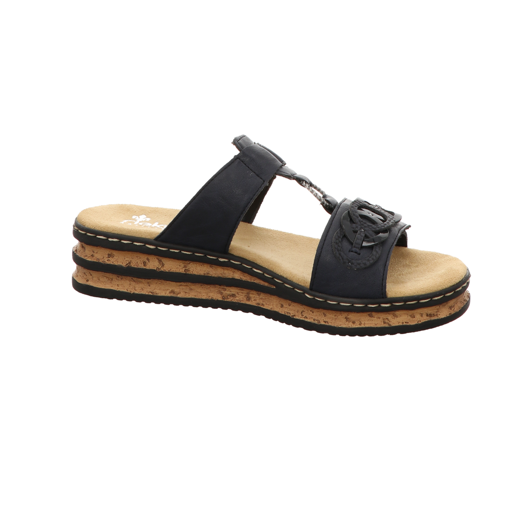 Rieker Damen Pantolette  in blau