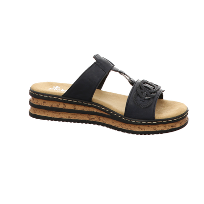 Rieker Damen Pantolette  in blau