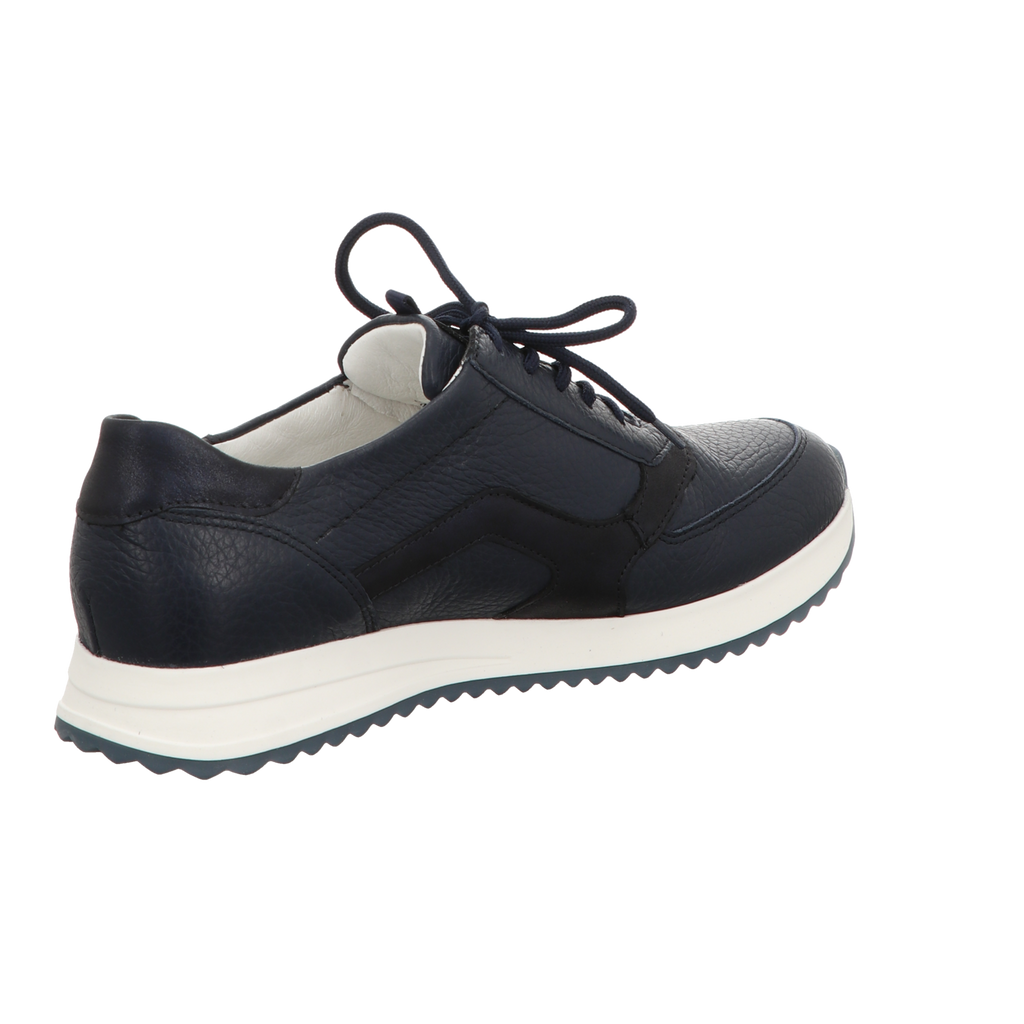 Waldläufer Damen Schnürschuh bequem H-Vicky in blau