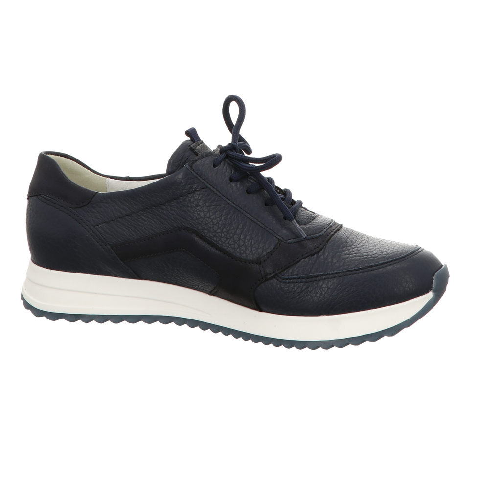Waldläufer Damen Schnürschuh bequem H-Vicky in blau