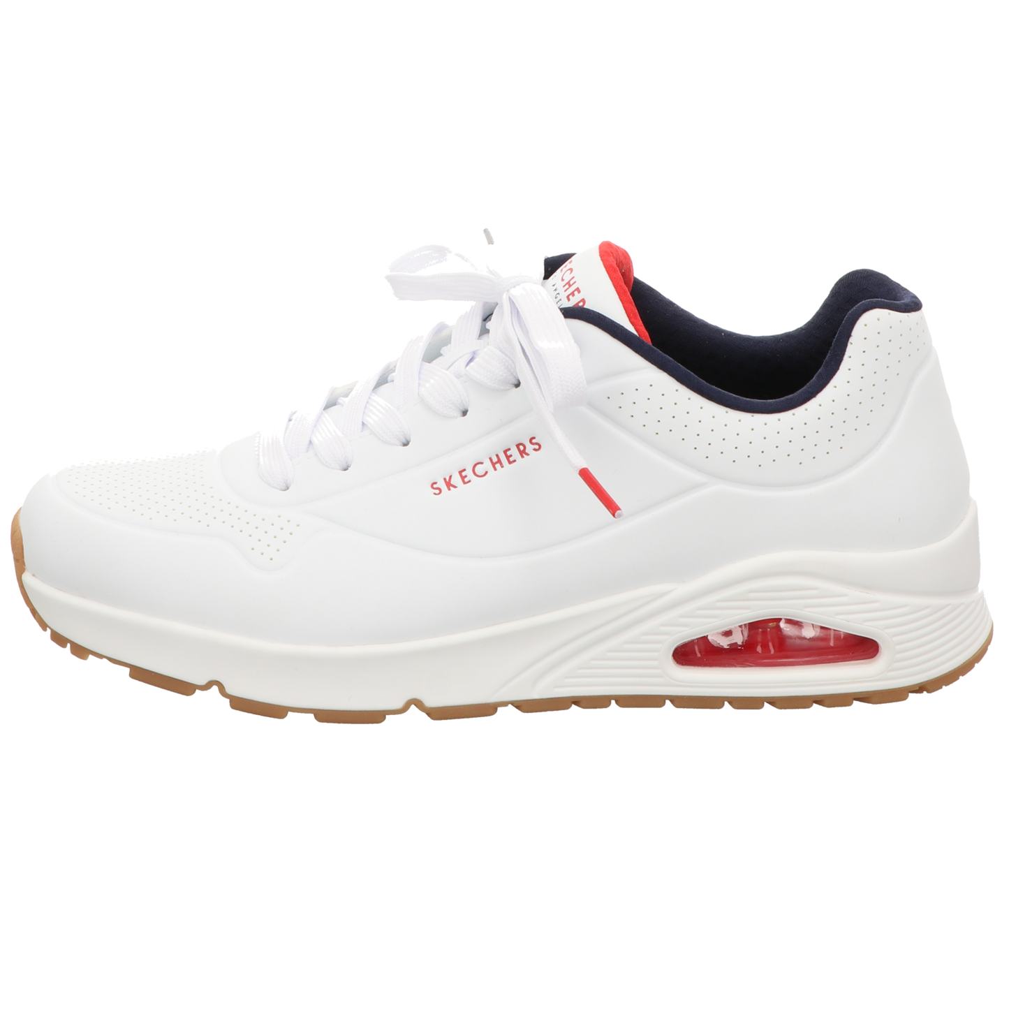 Skechers Herren Schnürschuh Uno Stand On Air in weiss