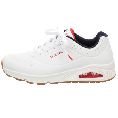 Skechers Herren Schnürschuh Uno Stand On Air in weiss