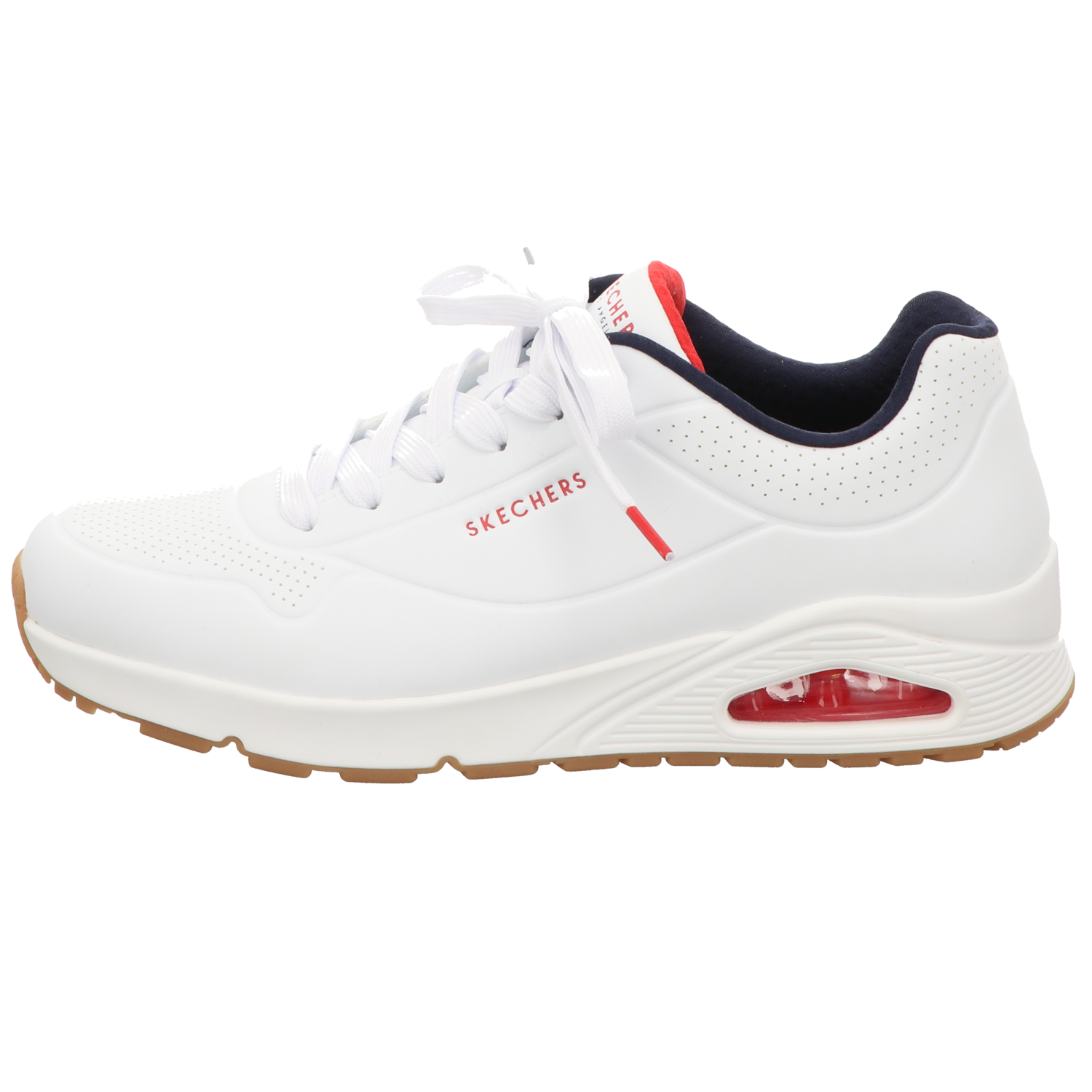 Skechers Herren Schnürschuh Uno Stand On Air in weiss
