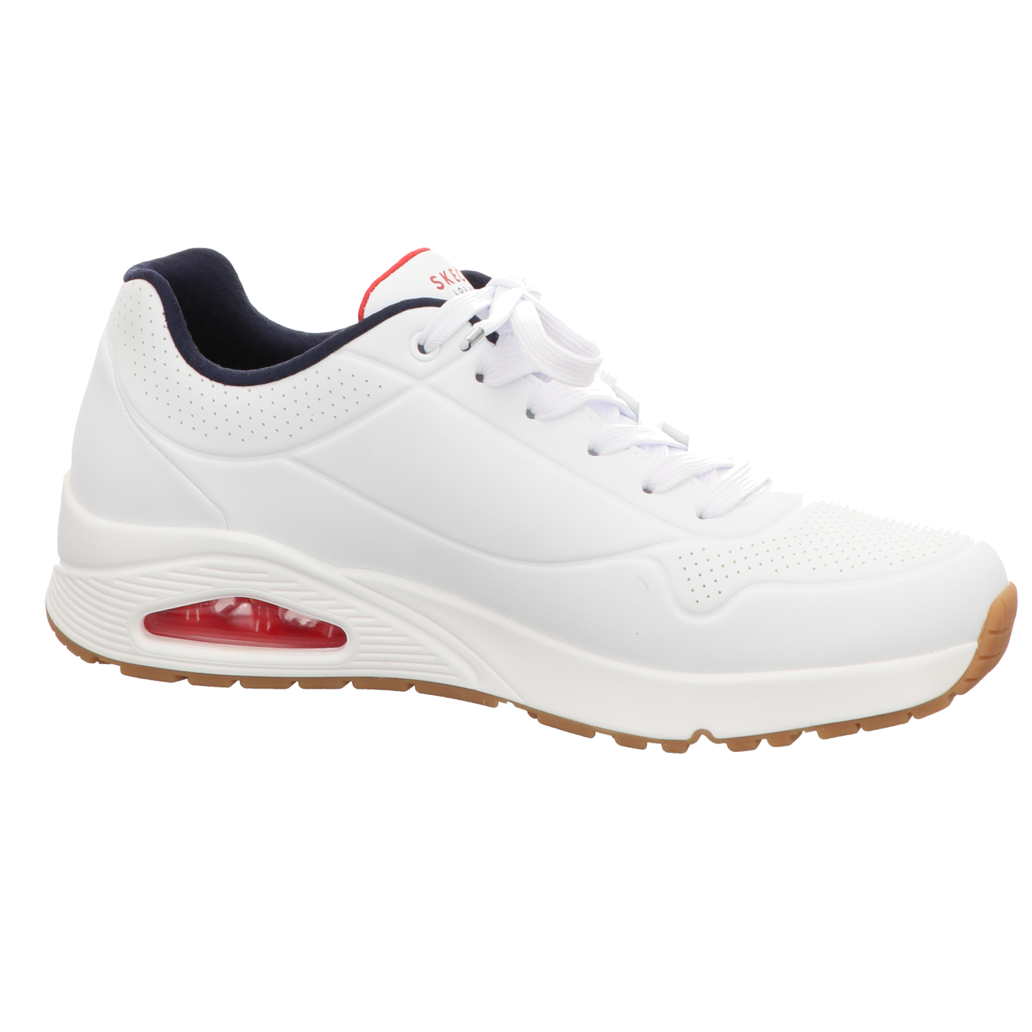Skechers Herren Schnürschuh Uno Stand On Air in weiss