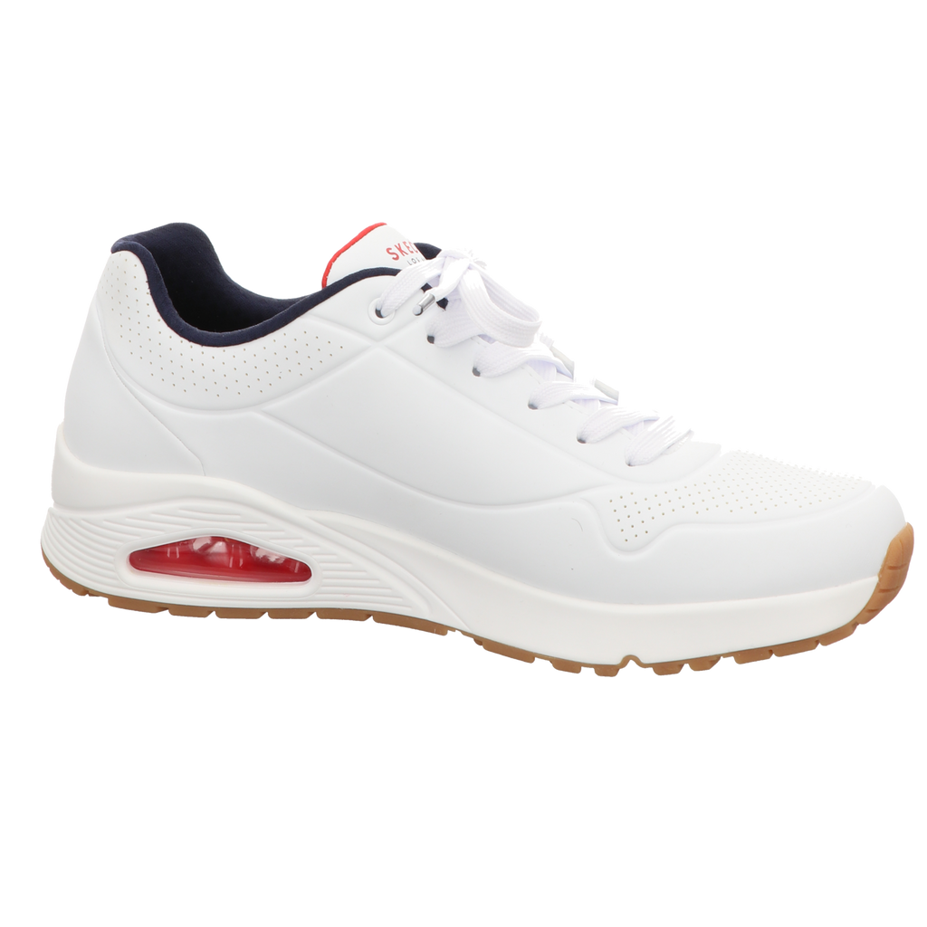 Skechers Herren Schnürschuh Uno Stand On Air in weiss