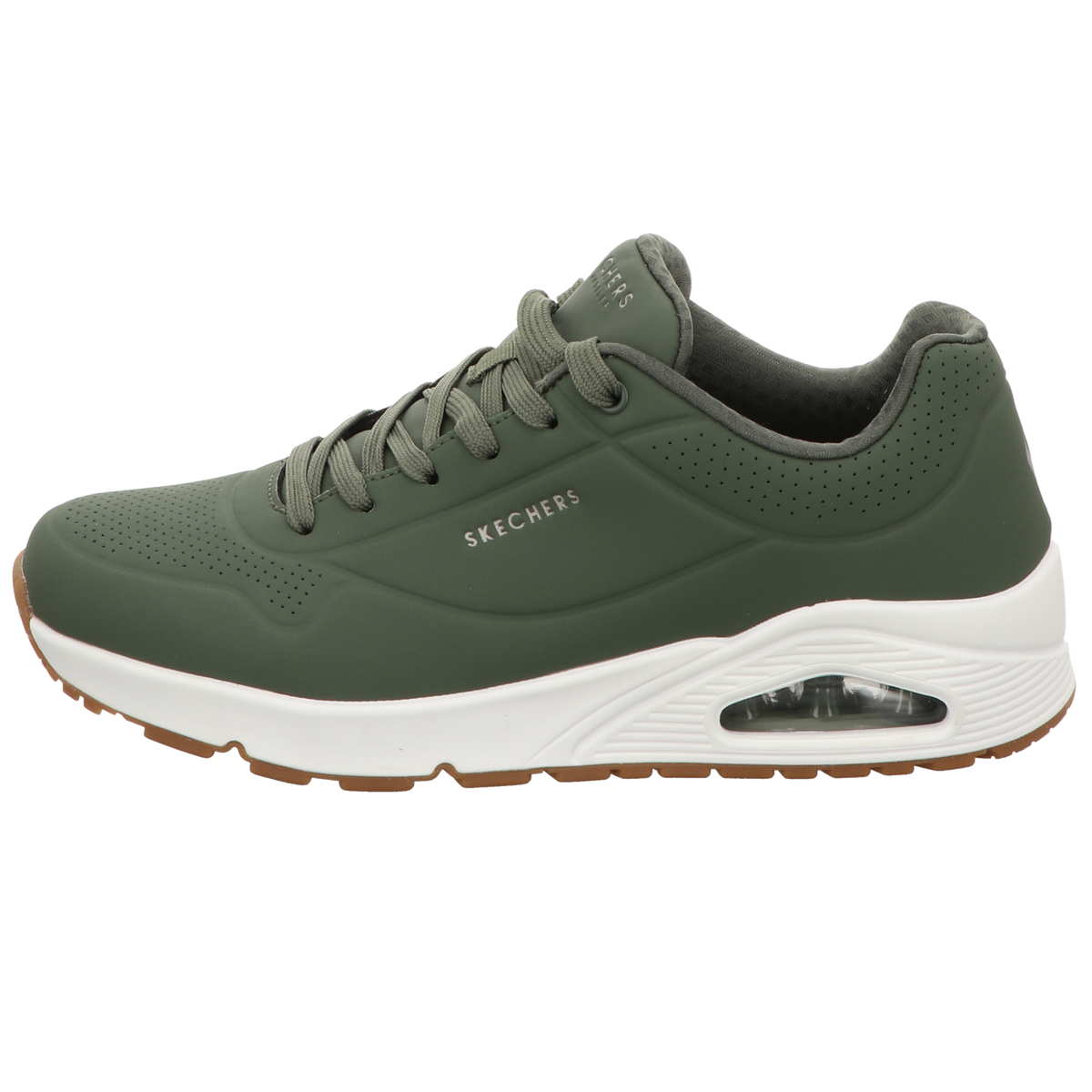 Skechers Herren Schnürschuh Uno Stand On Air in gruen