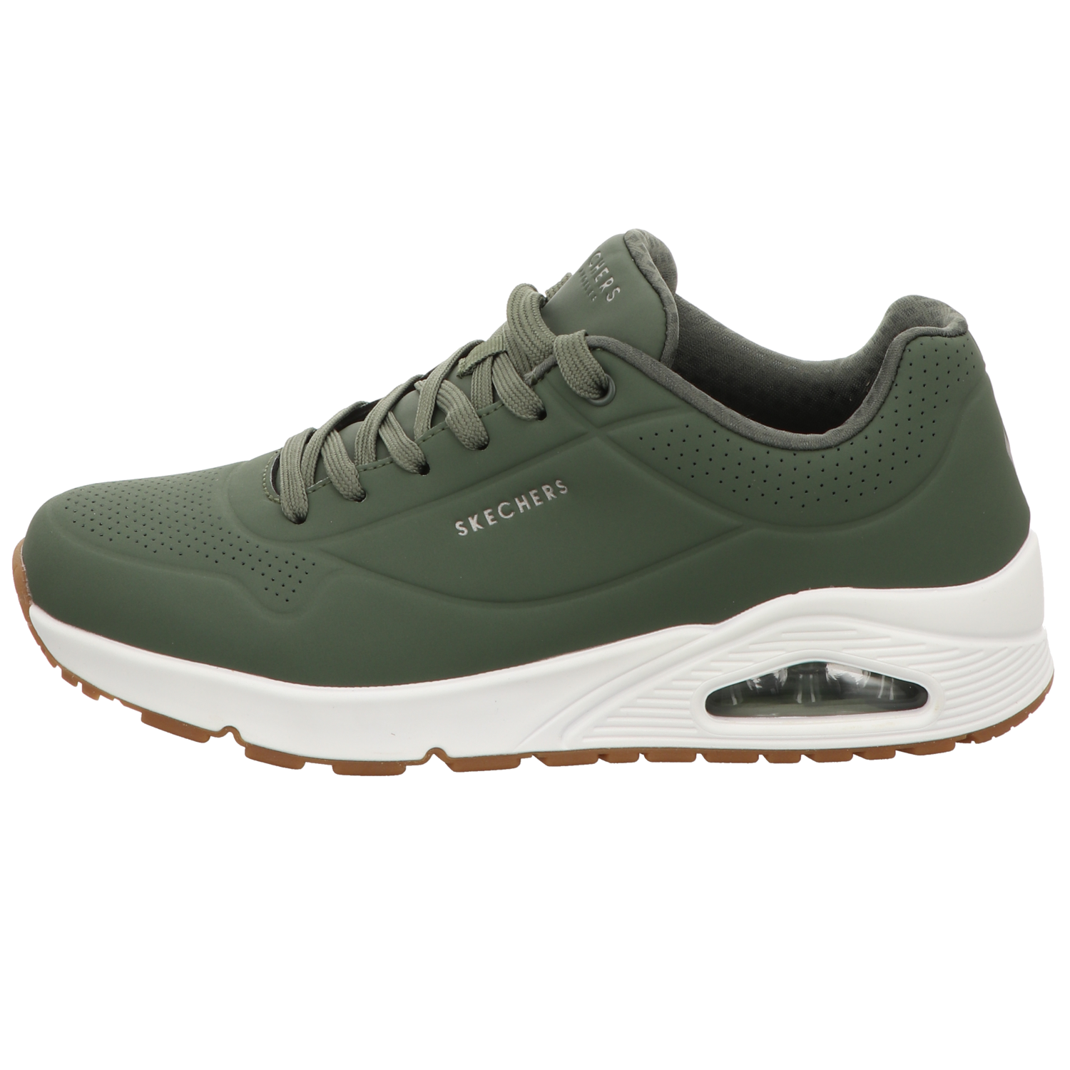 Skechers Herren Schnürschuh Uno Stand On Air in gruen