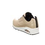 Skechers Damen Schnürschuh Uno Diamond Shatter in gold