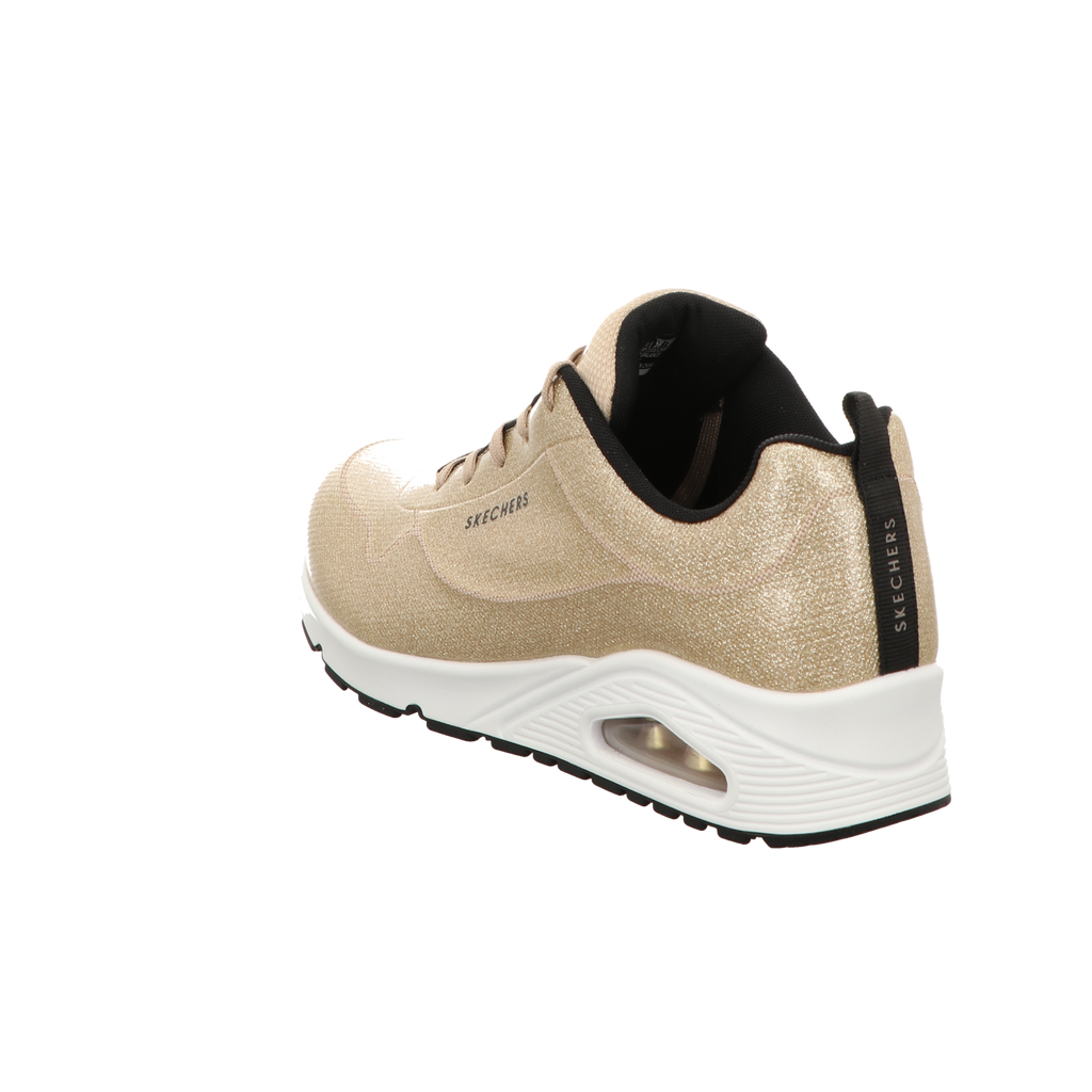 Skechers Damen Schnürschuh Uno Diamond Shatter in gold