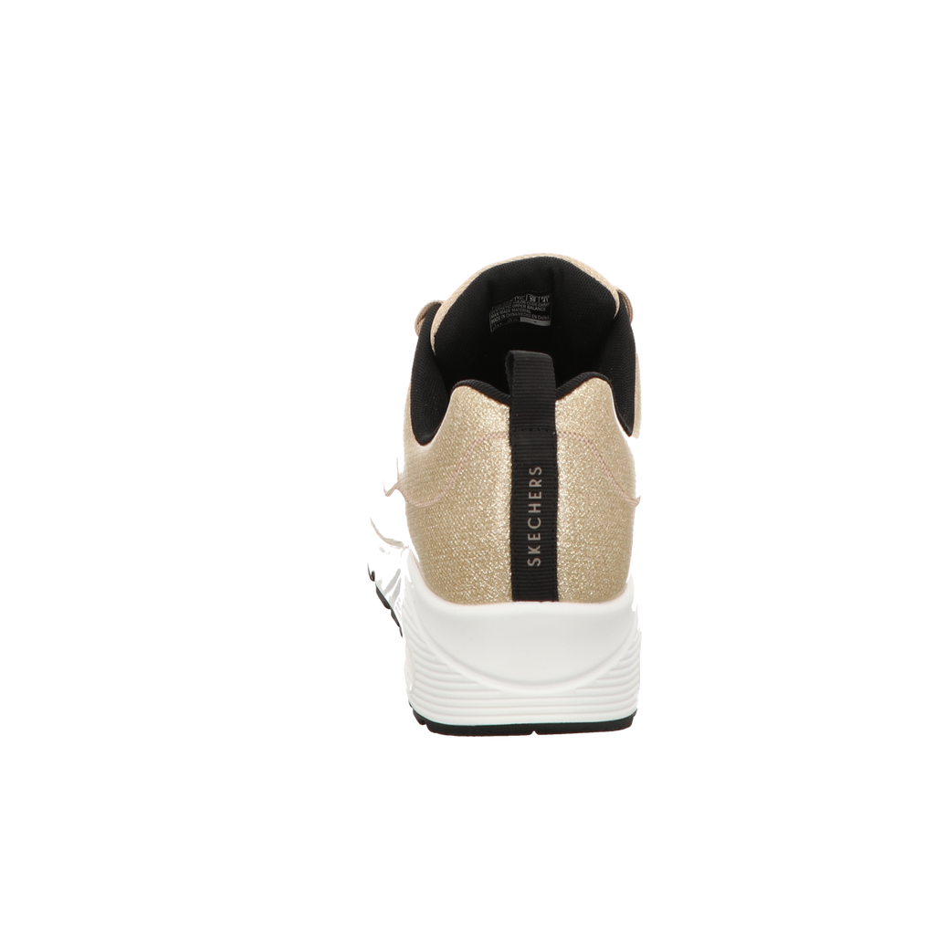 Skechers Damen Schnürschuh Uno Diamond Shatter in gold