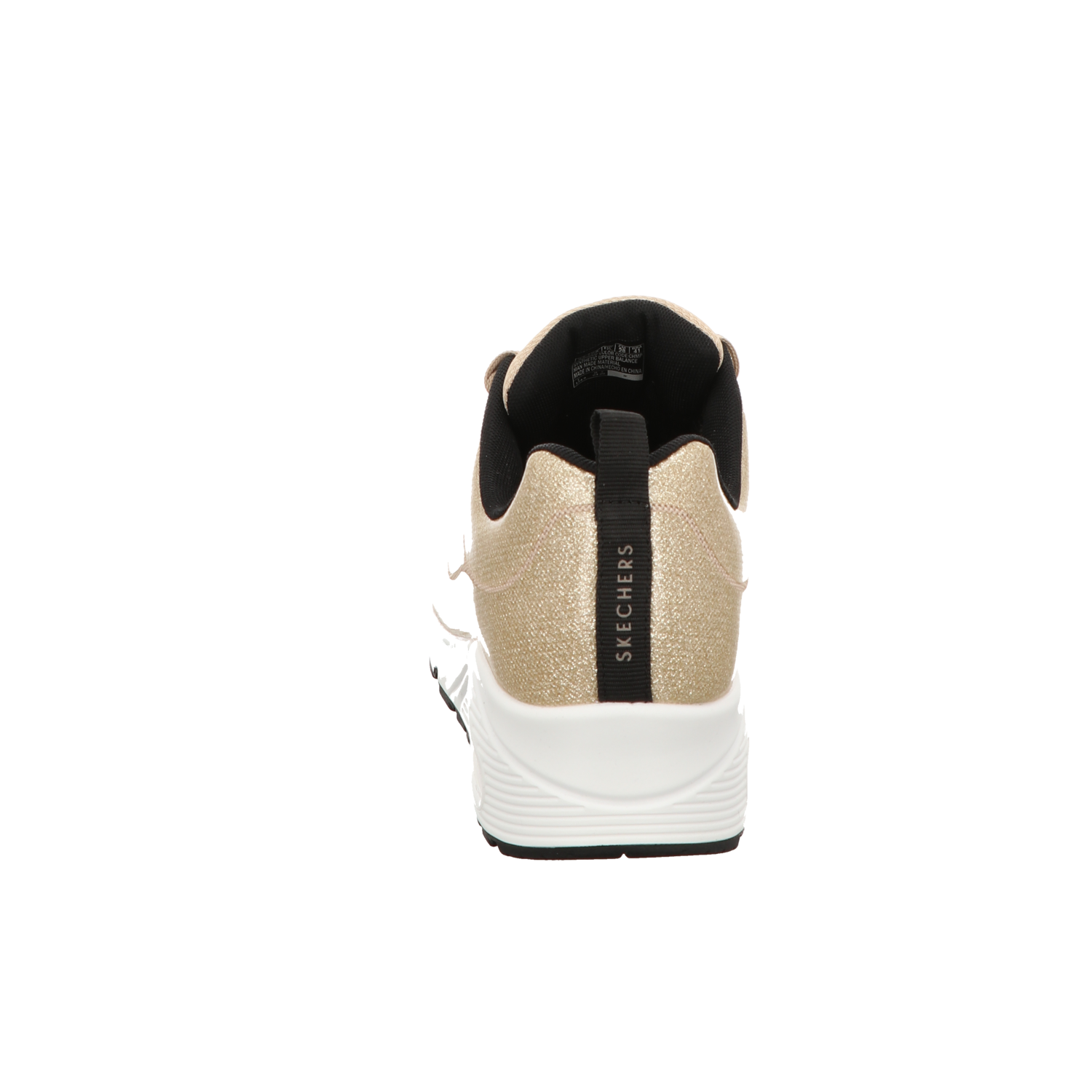 Skechers Damen Schnürschuh Uno Diamond Shatter in gold