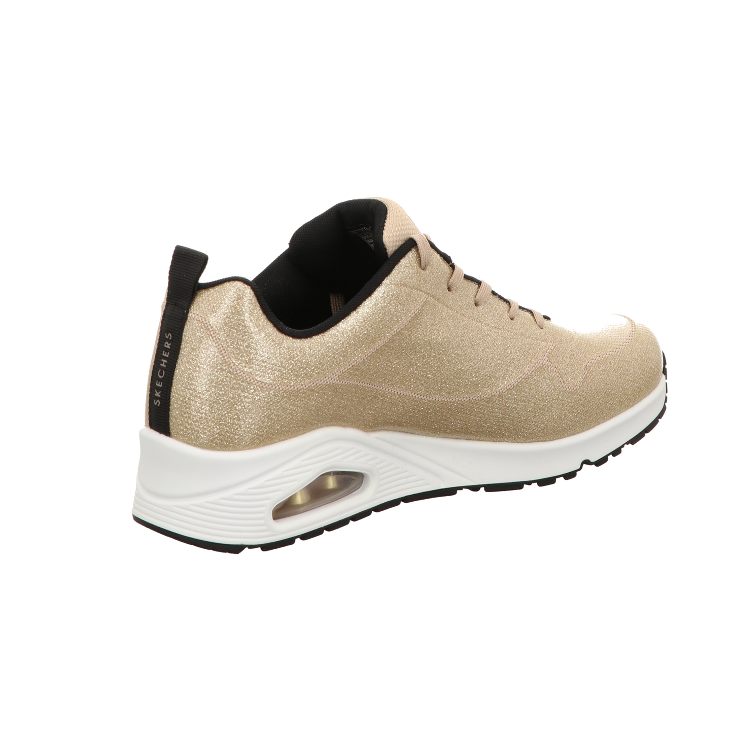 Skechers Damen Schnürschuh Uno Diamond Shatter in gold