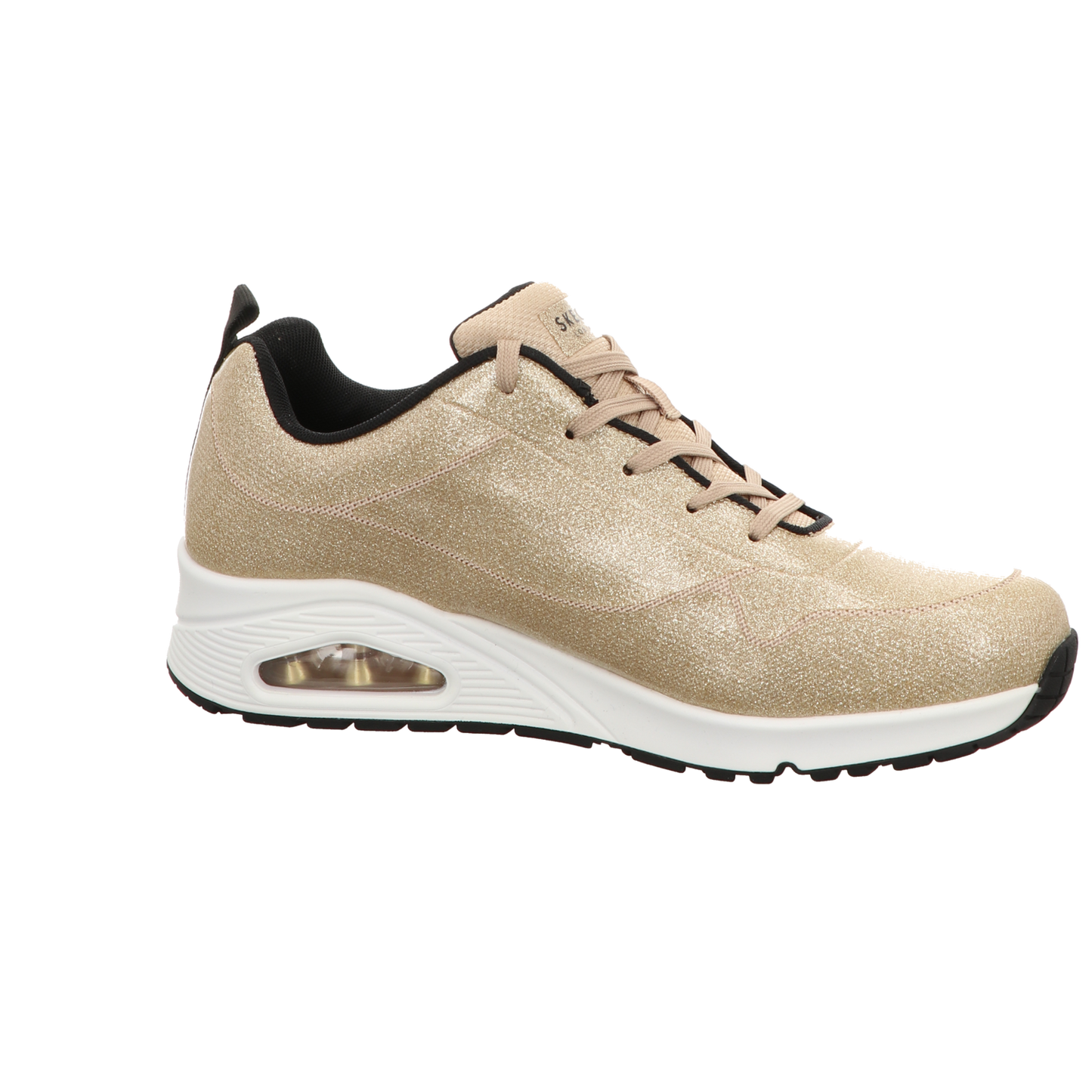 Skechers Damen Schnürschuh Uno Diamond Shatter in gold