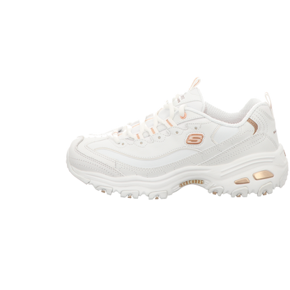 Skechers Damen Schnürschuh D'lites Fresh Start in weiss