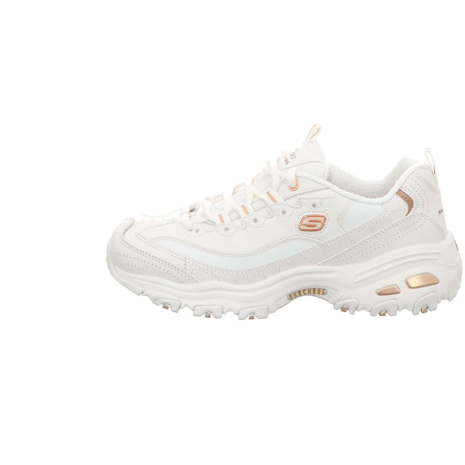 Skechers Damen Schnürschuh D'lites Fresh Start in weiss