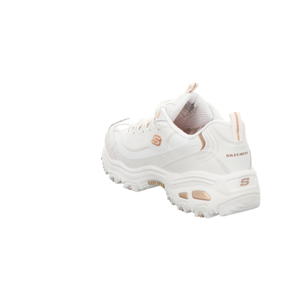 Skechers Damen Schnürschuh D'lites Fresh Start in weiss