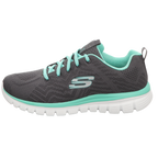 Skechers Damen Schnürschuh Graceful Get Connected in grau