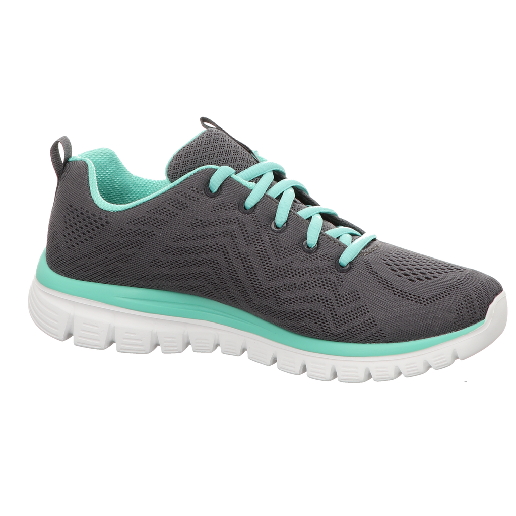 Skechers Damen Schnürschuh Graceful Get Connected in grau