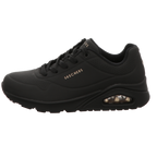 Skechers Damen Schnürschuh Uno Stand On Air in schwarz