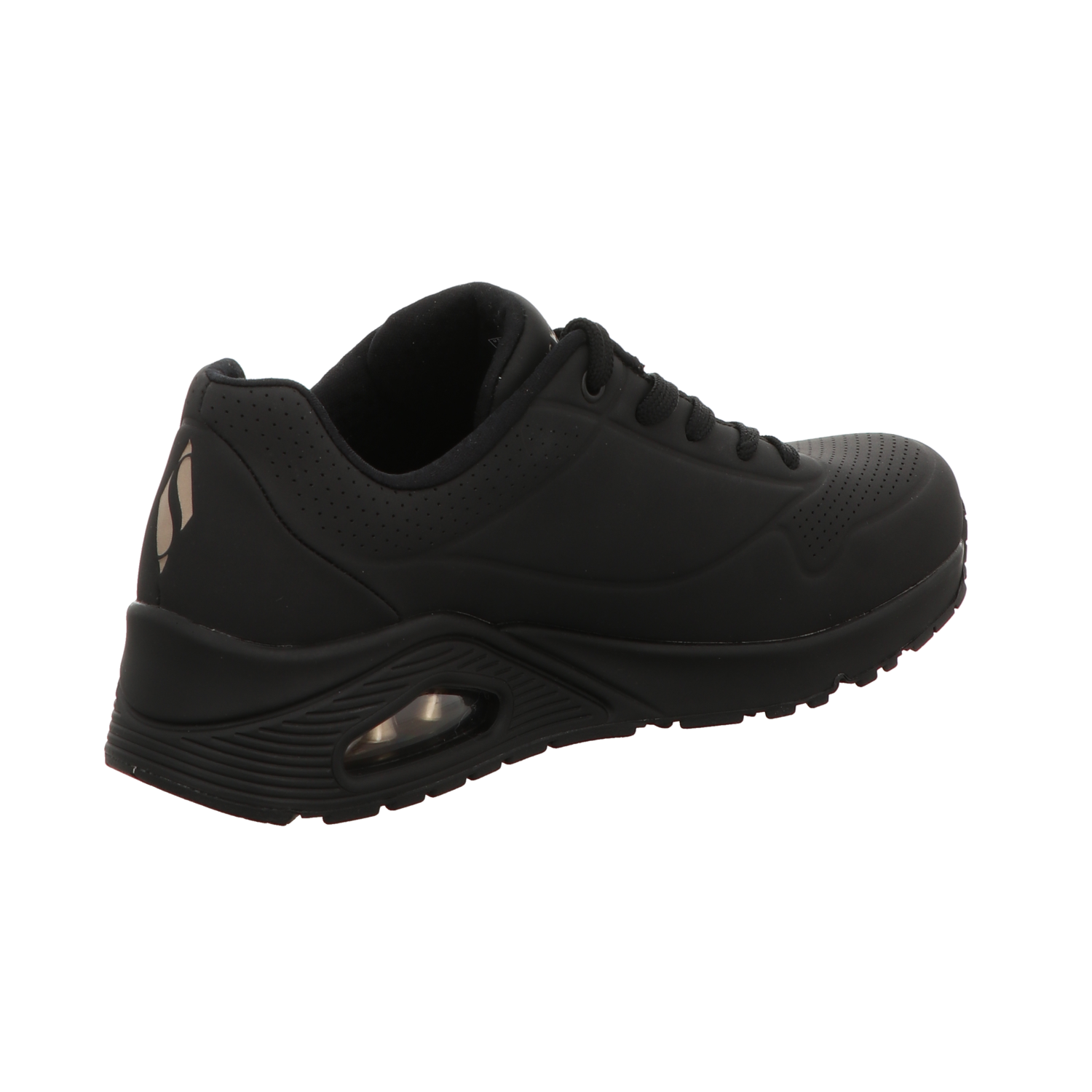 Skechers Damen Schnürschuh Uno Stand On Air in schwarz