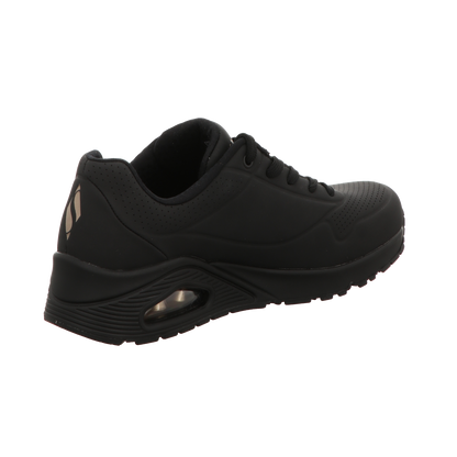 Skechers Damen Schnürschuh Uno Stand On Air in schwarz