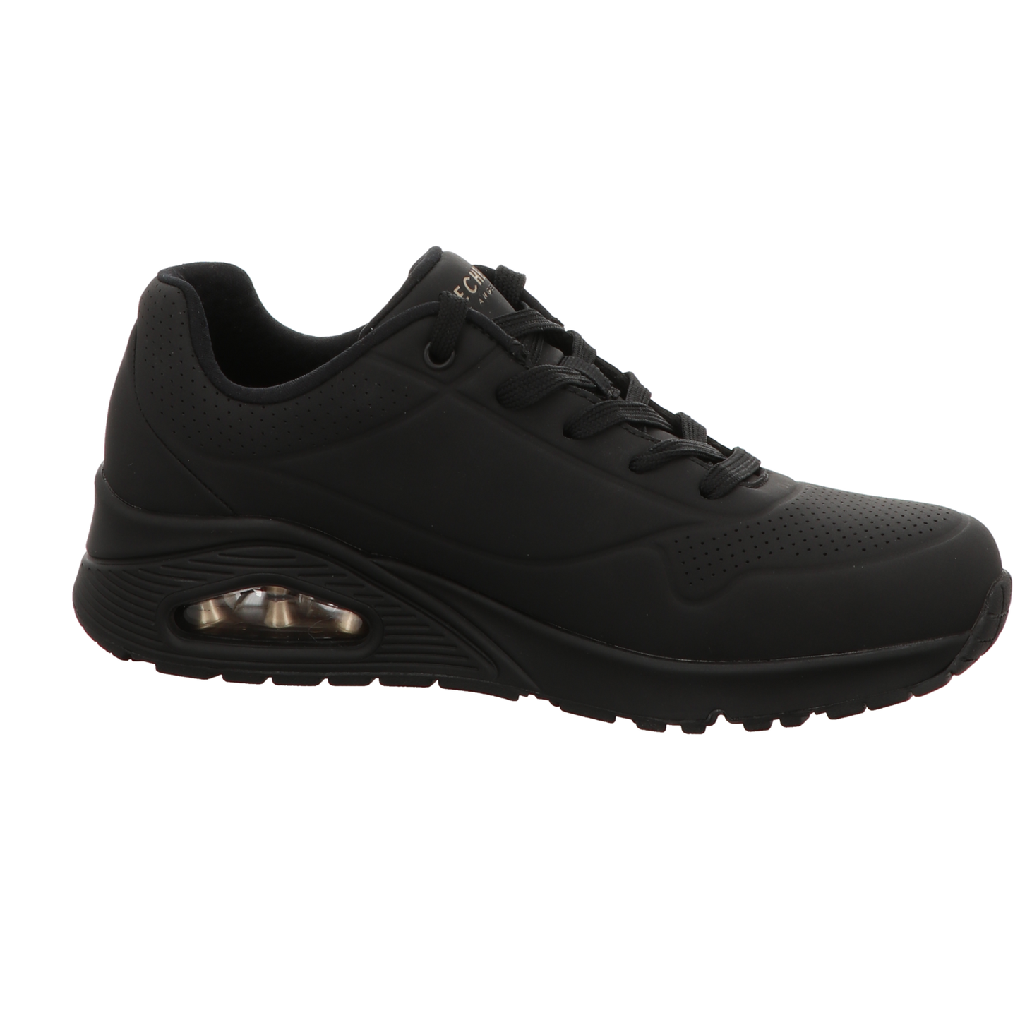Skechers Damen Schnürschuh Uno Stand On Air in schwarz