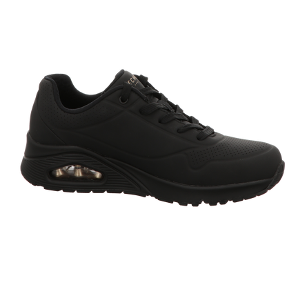Skechers Damen Schnürschuh Uno Stand On Air in schwarz