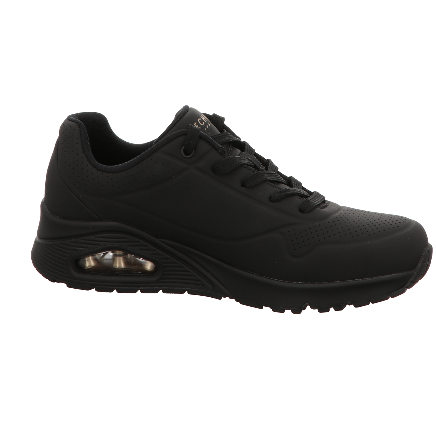 Skechers Damen Schnürschuh Uno Stand On Air in schwarz