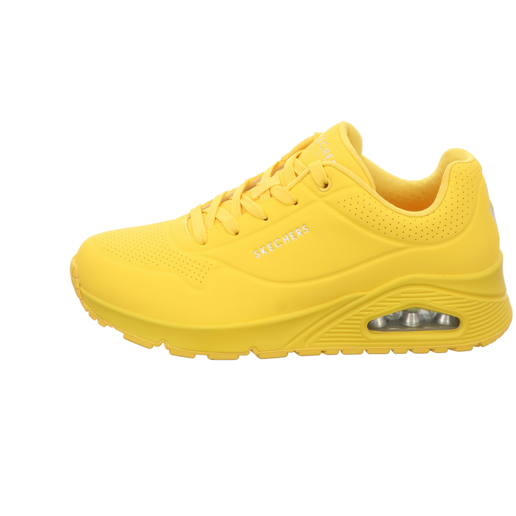 Skechers Damen Schnürschuh Uno Stand On Air in gelb