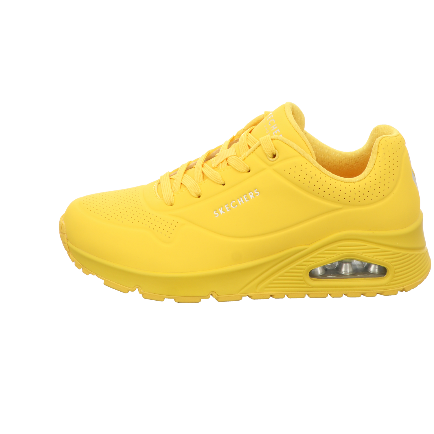 Skechers Damen Schnürschuh Uno Stand On Air in gelb