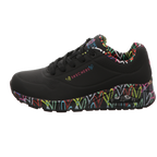 Skechers Damen Schnürschuh Uno-Goldcrown in schwarz