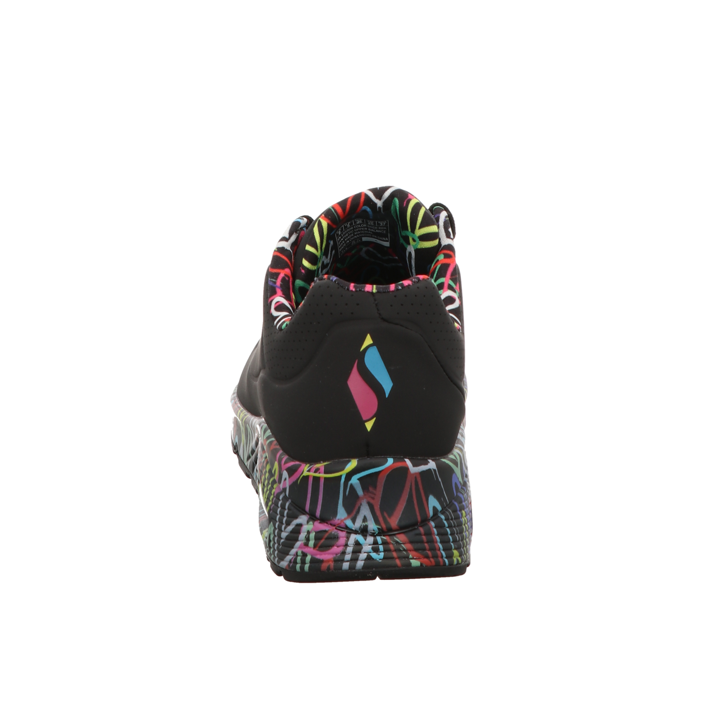 Skechers Damen Schnürschuh Uno-Goldcrown in schwarz