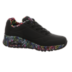 Skechers Damen Schnürschuh Uno-Goldcrown in schwarz