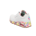 Skechers Damen Schnürschuh Uno Goldcrown in weiss