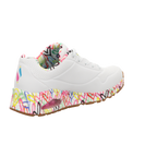 Skechers Damen Schnürschuh Uno Goldcrown in weiss