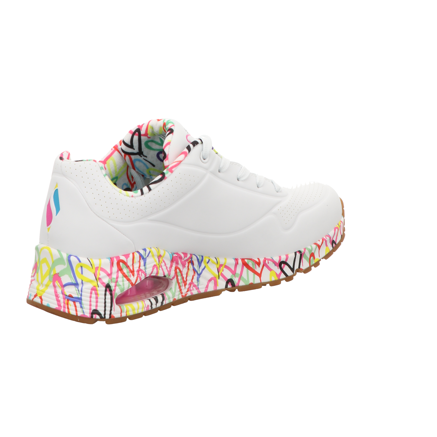 Skechers Damen Schnürschuh Uno Goldcrown in weiss