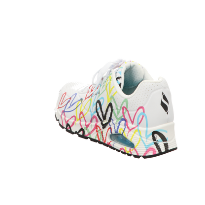 Skechers Damen Schnürschuh Uno-Goldcrown in rot